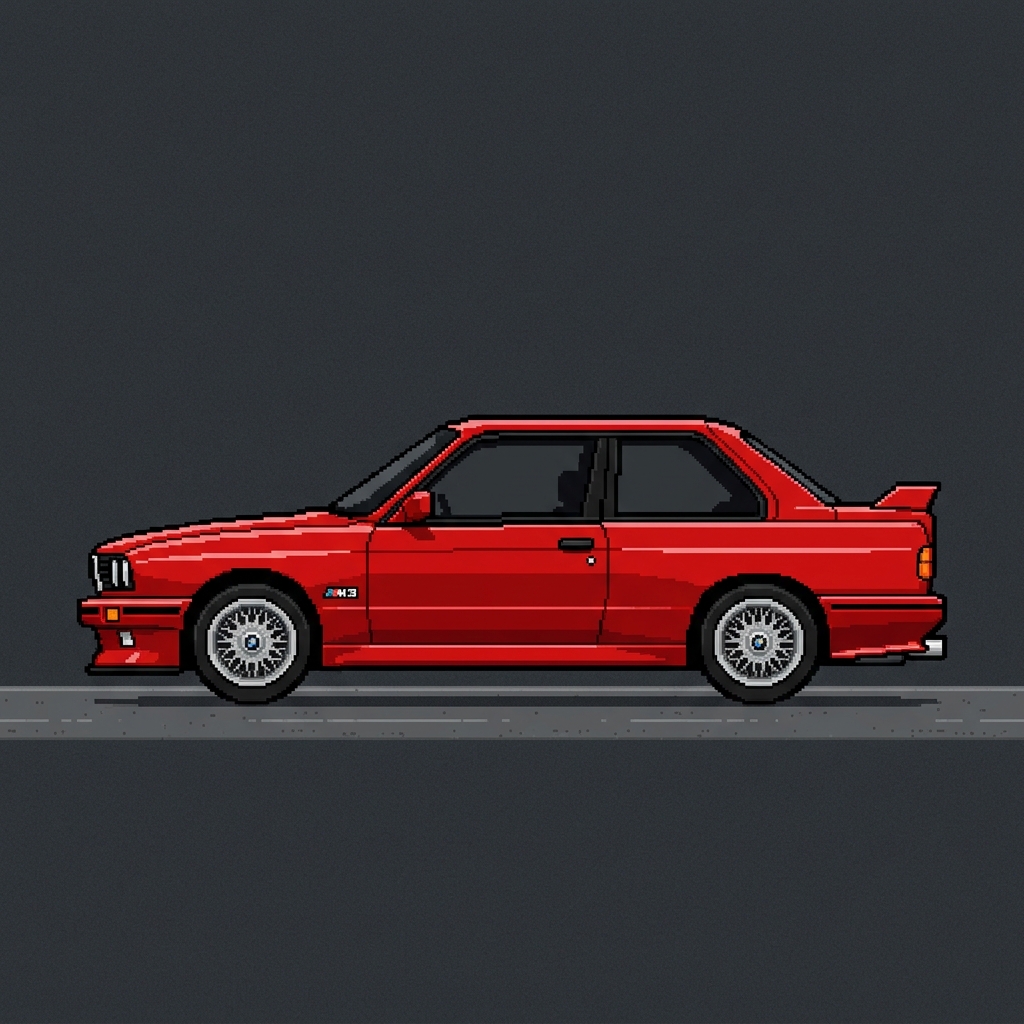 BMW M3 E30 Pixel Art