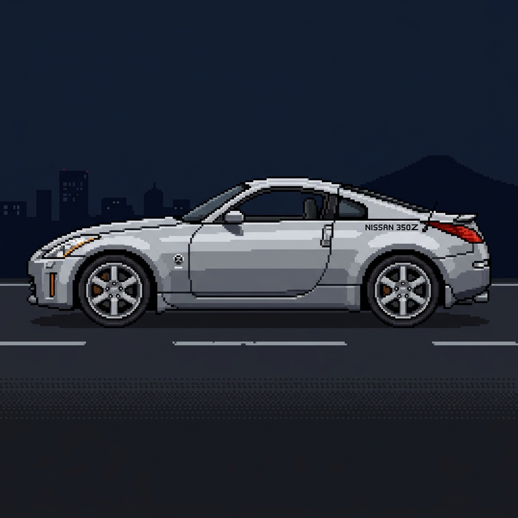 Nissan 350Z Pixel Art